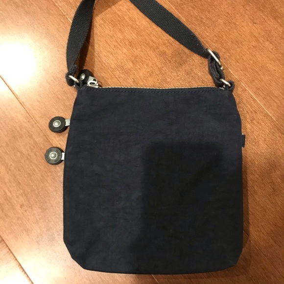Kipling Dark Navy Blue 3 Zip Crossbody bag - Picture 3 of 4